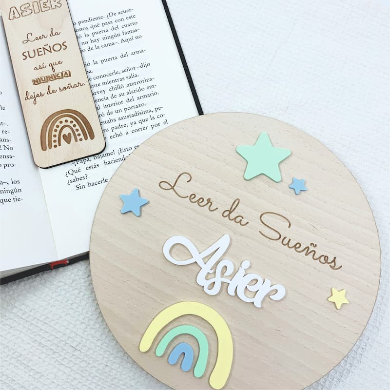 2 Placa Leer da Sueños Personalizada