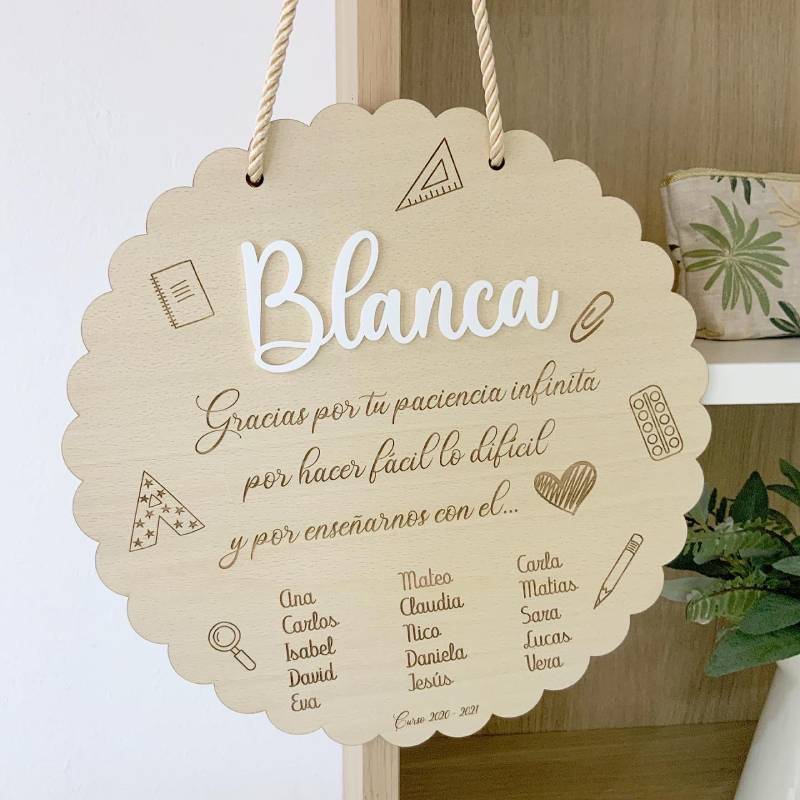 Placa Dedicatoria Profes