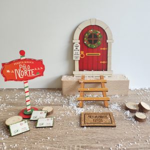 Puerta Elfo de Navidad